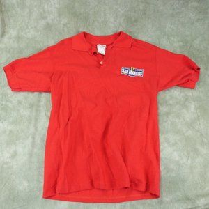 EUC Optima Solid Red Polo Pullover San Marcos Size M  ANB